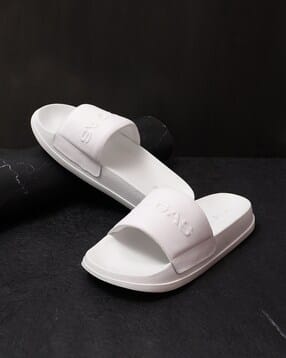 men comodo white sliders