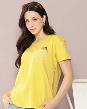 dillinger Embroidery Crew-Neck T-shirt-picture-22