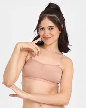 Lightly-Padded Bra with Adjustable Strap-image-13