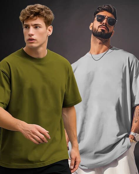 AOOSH Men Oversized Fit T-shirt