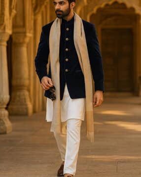 Men Striped Stole-image-2