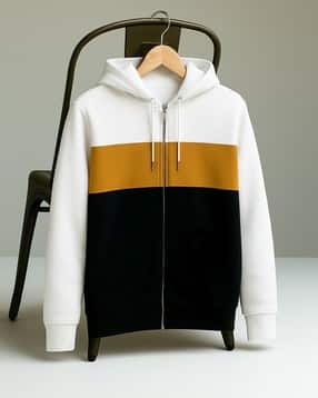 neonomad Men Colourblocked Regular Fit Hooded Sweatshirt-picture-21