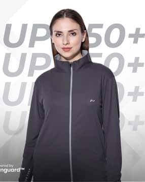 Women Zip-Front Jacket with Insert Pockets