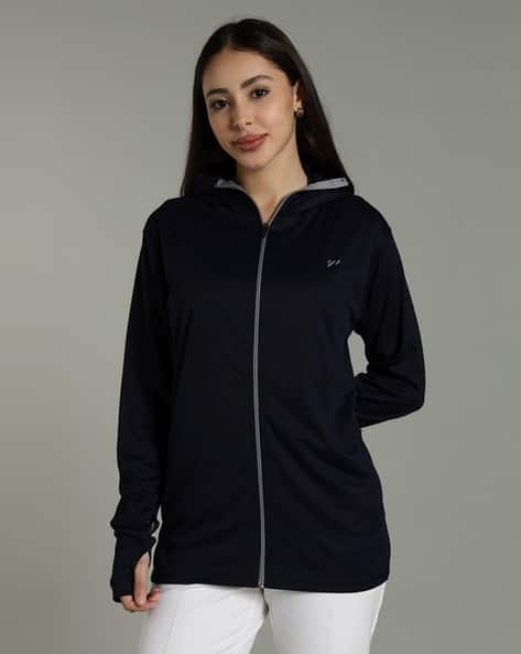 BLUE TYGA Women UPF 50+ Hooded Sunscreen Jacket