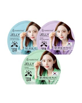 naristha Women Jelly Facial Sheet Mask Pack Of 3-picture-41