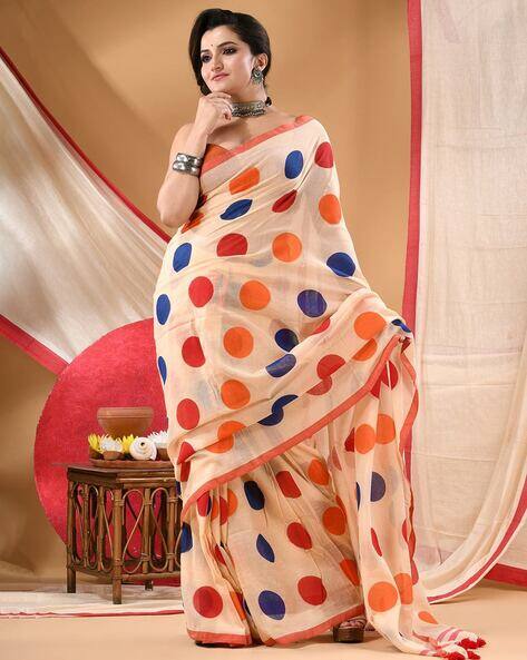 Tantloom Women Cotton Silk Handloom Saree