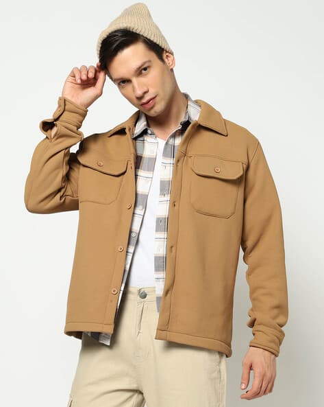 YOUSTA Men Regular Fit Panel Utility Jacket - Image 1