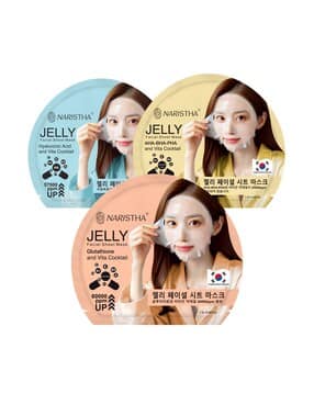 naristha Women Jelly Facial Sheet Mask Pack Of 3-picture-26