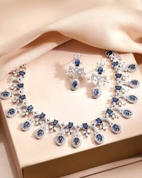 Women Necklace and Earrings Set-image-0