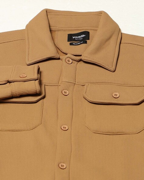 YOUSTA Men Regular Fit Panel Utility Jacket - Image 8
