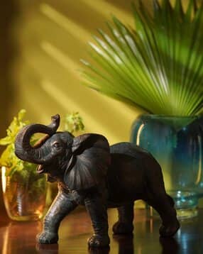 pure home and living Copper Polyresin Walking Elephant -picture-13
