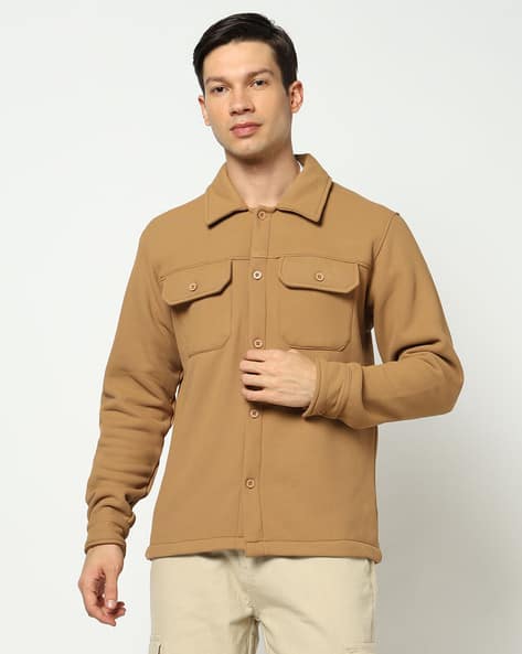 YOUSTA Men Regular Fit Panel Utility Jacket - Image 6