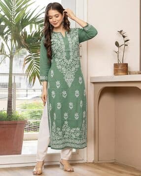 nyrika Women Embroidery Straight Kurta-picture-41