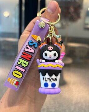 3D Sanrio Kuromi Silicone Keychain-image-12