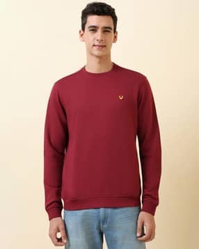 allen solly Men Regular Fit Crew-Neck Sweatshirt-picture-15