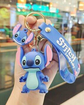 3D Lilo & Stitch Cartoon Keychain With Silicone Belt