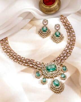 rubans Women Necklace and Earrings Set-picture-32