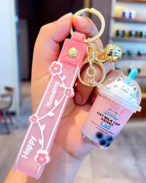 3D Milkshake Silicone Keychain-image-13