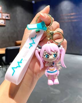 Cartoon Key Chain with Silicone Belt-image-45