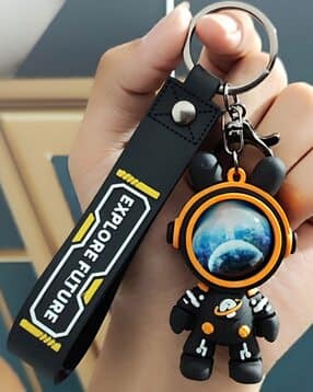3D Astronaut Keychain With Silicone Belt