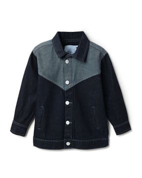 tales & stories Boys Colourblock Jacket with Button-Closure-picture-40