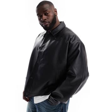 Buy Black Jackets & Coats for Men by ASOS DESIGN Online | Ajio.com