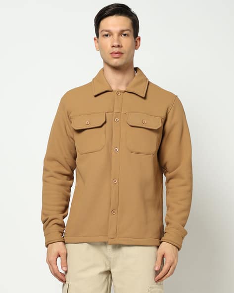 YOUSTA Men Regular Fit Panel Utility Jacket - Image 4