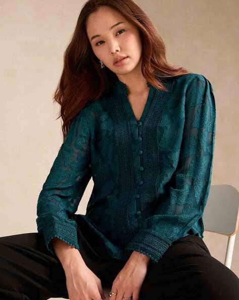 Women Lace Regular Fit Top
