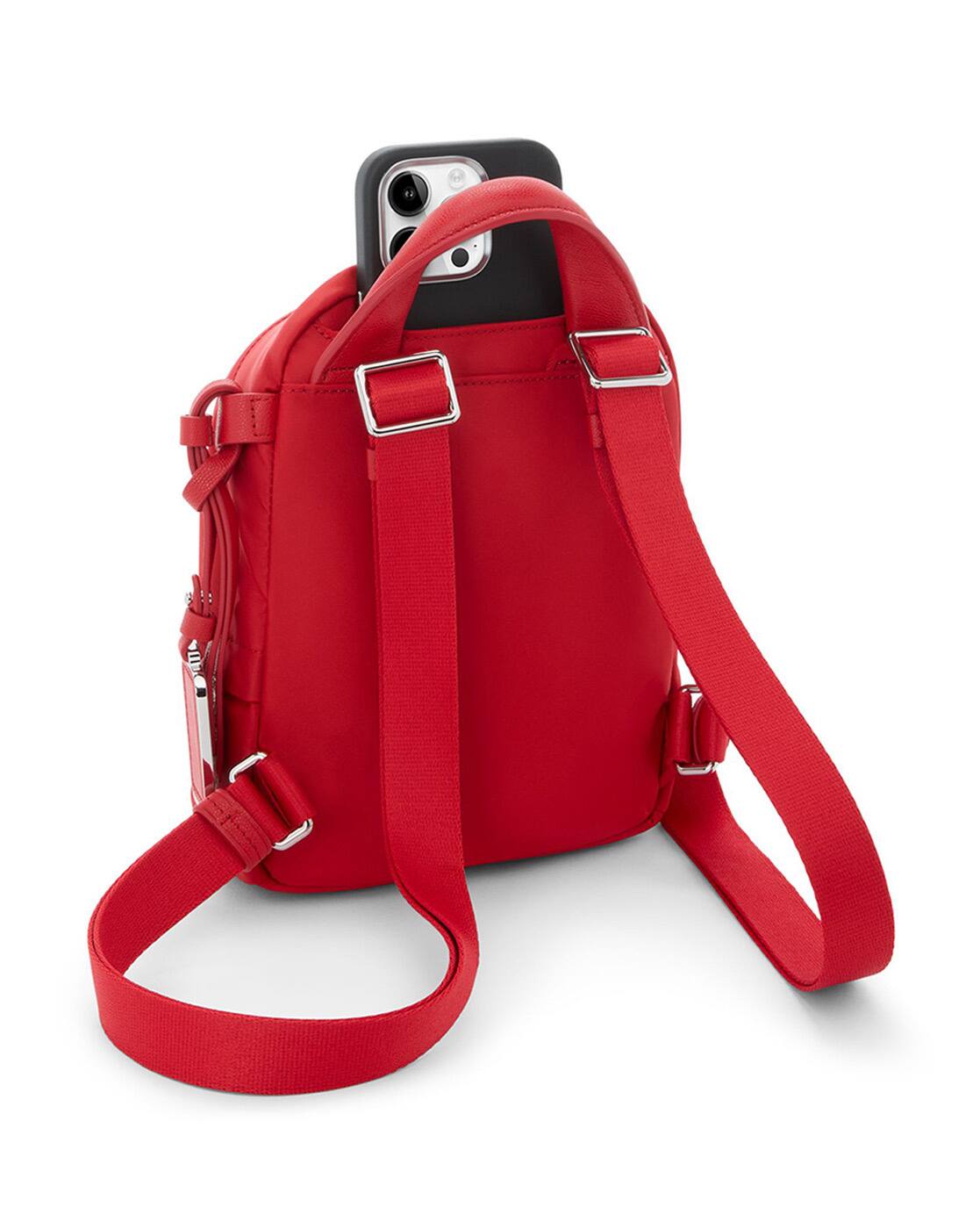 Buy TUMI Voyageur Celina Mini Backpack | Red Color Women | AJIO LUXE