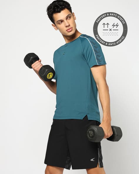 PERFORMAX Men Regular Fit Crew-Neck T-Shirt
