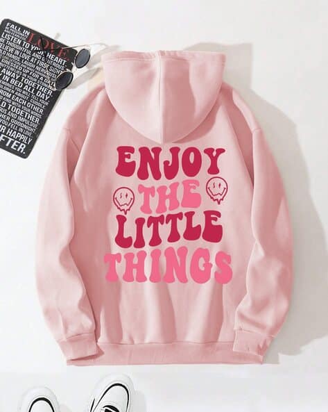 Fery London Women Typographic Print Regular Fit Hoodie