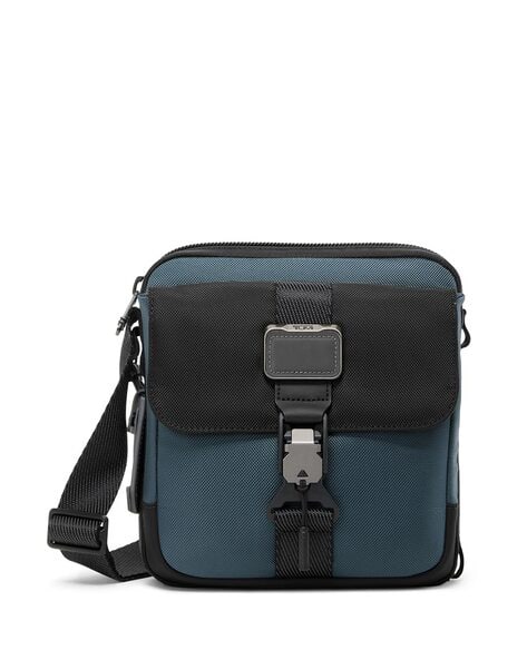 Buy TUMI Alpha Bravo Junior Crossbody Bag | Pavement Blue & Black