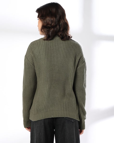Buy DNMX Women Knitted Relaxed Fit Cri Online | Ajio.com