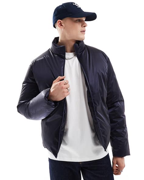 ASOS DESIGN Oversized High Shine Puffer Jacket
