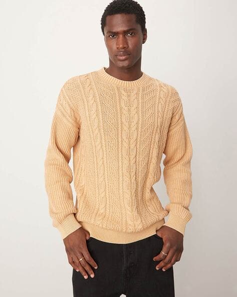 ASOS DESIGN Cable-Knit Relaxed Fit Jumper