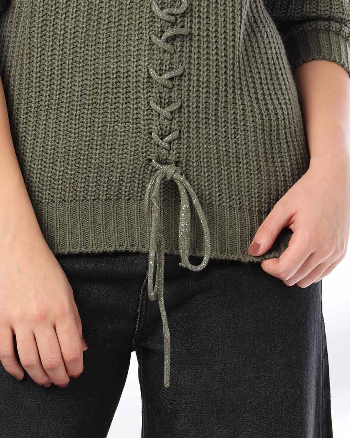 Buy DNMX Women Knitted Relaxed Fit Cri Online | Ajio.com