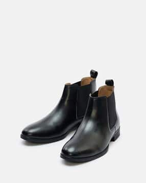 Men Round Toe Slip-On Boots-image-11