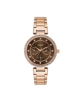 timex Women Analogue Watch with Stainless Steel Strap-TWEL18721-picture-41