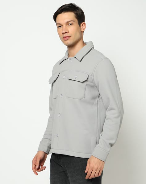 YOUSTA Men Panelled Regular Fit Utility Jacket - Image 3
