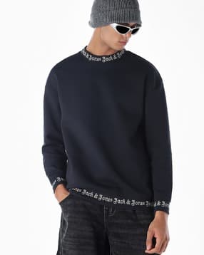 jack & jones Men Typographic Knit Crew-Neck Sweatshirt-picture-46