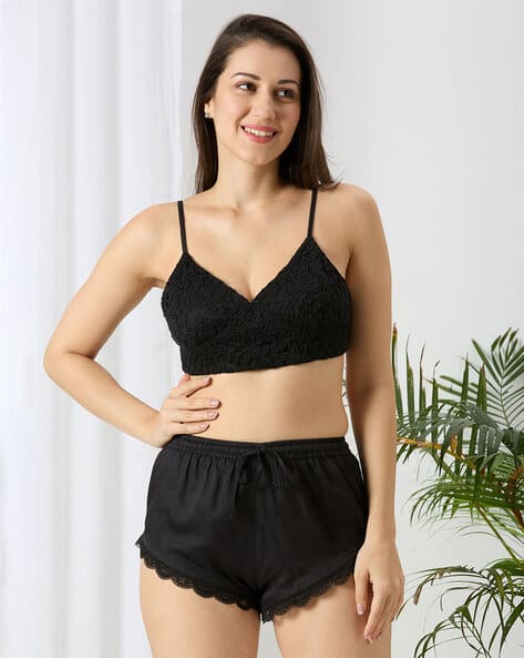 Buy Black Night&LoungeWearSets for Women by Ammarzo Online | Ajio.com