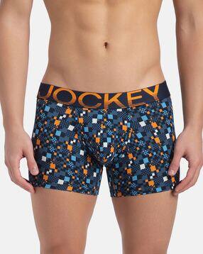 Men Printed Trunks with Elasticated Waist