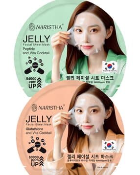 naristha Pack of 2 Jelly facial Sheet Masks-picture-45