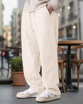 fabflee x ag Men Ribbed Relaxed Fit Pants-picture-25