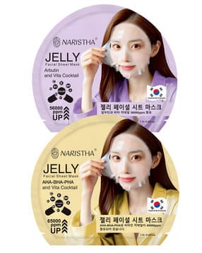 naristha Pack of 2 Jelly facial Sheet Masks-picture-40