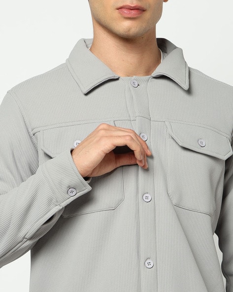 YOUSTA Men Panelled Regular Fit Utility Jacket - Image 7