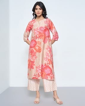 Women Floral Kurta-image-4