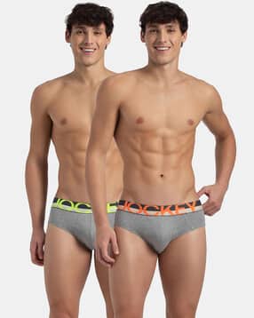 jockey Pack of 2 Super Combed Cotton Brief with Ultrasoft Waistband-FP01-picture-23