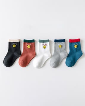 fashion comfortz Boys Athletic Socks Pack Of 5-picture-10