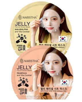 naristha Pack of 2 Jelly facial Sheet Masks-picture-15